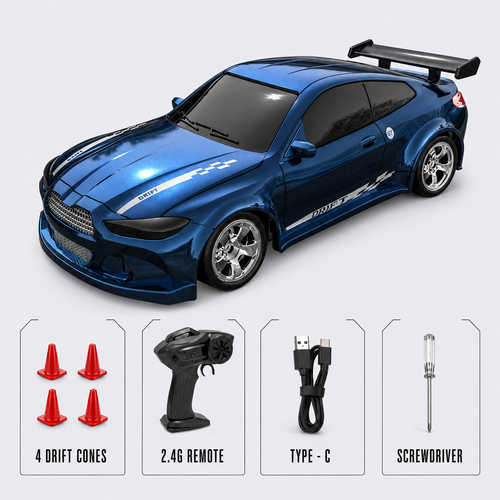Ford Mustang GT Drift RC Car — Metallic Blue
