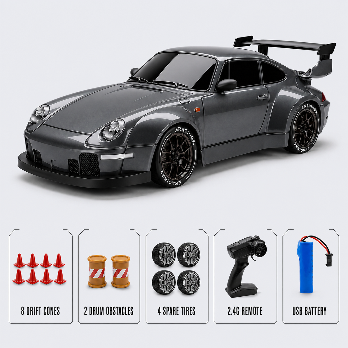 VEYROT 911 — Graphite Black